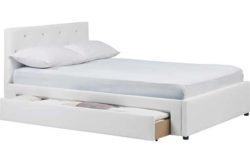 Hygena Imelda Double 1 Drawer Bed Frame - White.